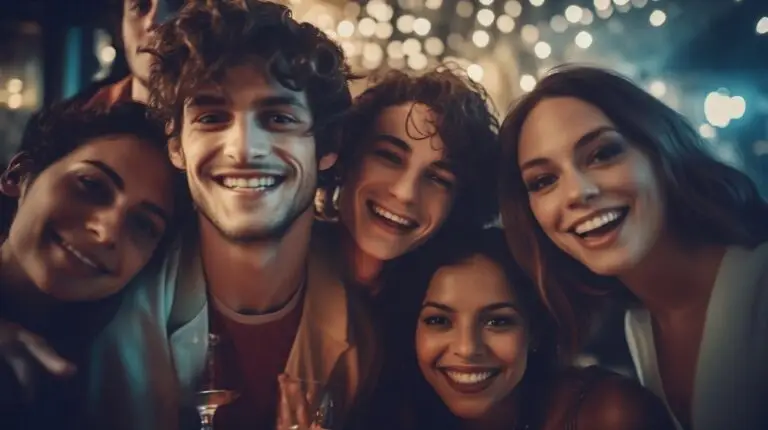 .GROUP OF YOUNG PEOPLE.