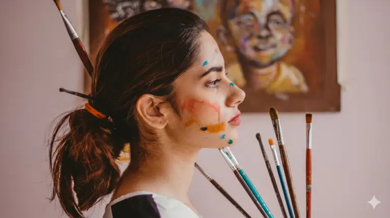 WOMAN PAINTER